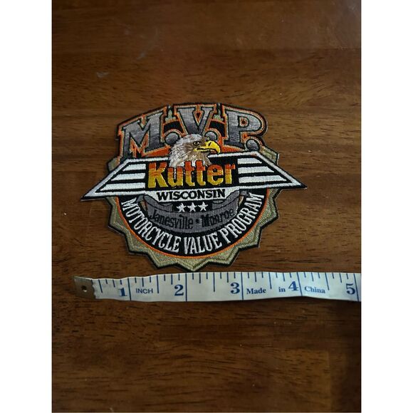 MVP Motorcycle Value Program Kutter WI janesville Monroe Biker Patch (5054) - Picture 2 of 3
